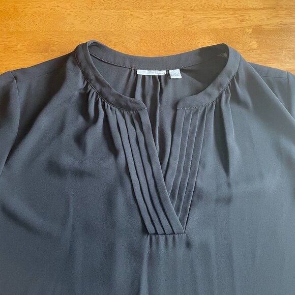 Size XL Halogen black cap sleeve top - Picture 6 of 10